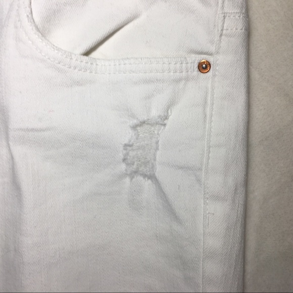NWT White Distressed Skinny Jeans- H&M Divide - Picture 4 of 8